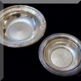 S13. Sterling silver bowls. 
